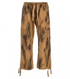 MSGM Beige Dirty effect Cargo Pants