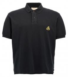 Isabel Marant Black Afko Logo Polo