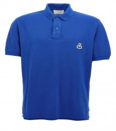 Isabel Marant Blue Afko Logo Polo