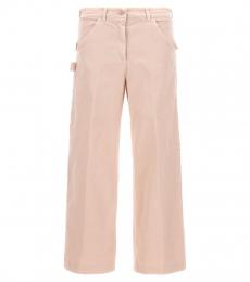 Nude Light Pink Cargo Pants