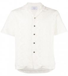 Portuguese Flannel White White Short Sleeve Shirt