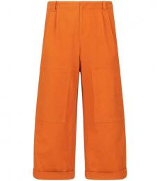 Etro Orange Wide-leg Trousers