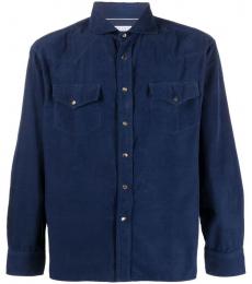 Brunello Cucinelli Blue Cotton shirt