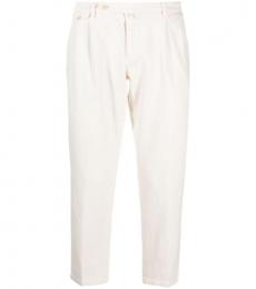 Briglia White Cotton Trousers
