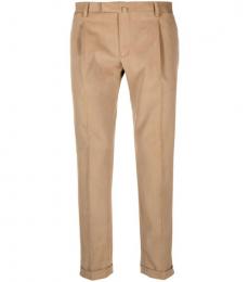 Briglia Light Brown Cotton Trousers