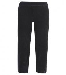 Avenue Montaigne Black Cropped Corduroy Trousers