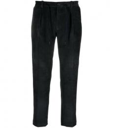 Circolo 1901 Dark Grey Drawstring Corduroy Trousers