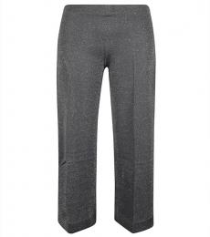 Circus Hotel Grey Viscose wide leg trousers