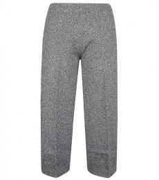 Circus Hotel Grey Viscose Wide Leg Trousers