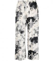 Majestic Grey Wide leg viscose trousers