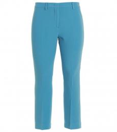 Etro Light Blue Pants with pleat