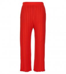Lanvin Red Pleated pants