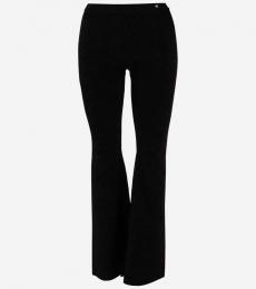 Versace Black Medusa Logo Flared Pants