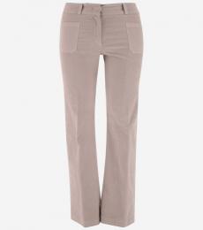 Ql2 Donna Orange STRETCH COTTON WIDE LEG PANTS