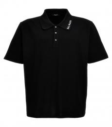 Balmain Black Logo Polo Shirt