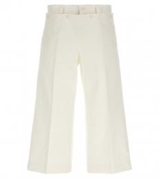 Dolce & Gabbana White Wide Leg Jeans