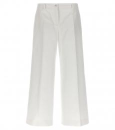 Dolce & Gabbana White Flare Leg Pants