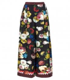 Dolce & Gabbana Multicolor Habotai Print Pants