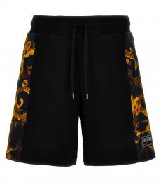 Versace Jeans Couture Black Contrast Band Bermuda Shorts