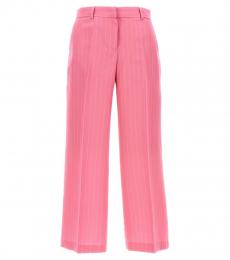 MSGM Light Pink Pinstripe Pants