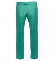 Lanvin Green Belted Pants