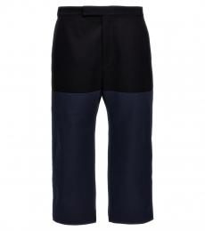 Thom Browne Navy Blue Straight Leg Trousers