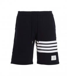Thom Browne Navy Blue 4 Bar Bermuda Shorts