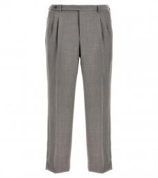 Brioni Grey Front Pleats Pants