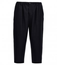 Marni Navy Blue Tropical Wool Pants