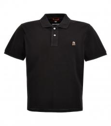 Parajumpers Black Logo Patch Polo