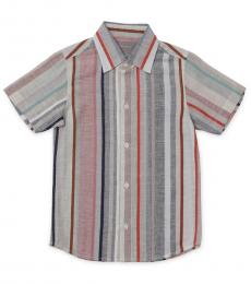 Boys Earthy Stripe Shirt