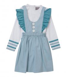 Baby Girls Stripe Detail Dress Set
