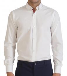 Contrast Detailed White Shirt