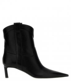 Sergio Rossi Black Guadalupe Ankle Boots