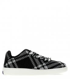 Burberry Black Round Toe Sneakers