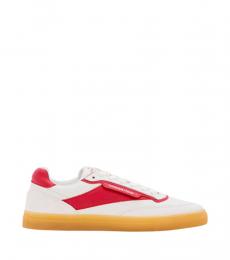 Copenhagen Studios White Red Lace Up Sneakers