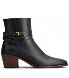 Tod's Black Leather Boots