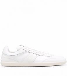 Tod's White Low Top Sneakers