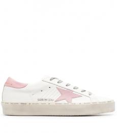 Golden Goose White Hi Star Leather Sneakers