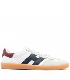 Hogan White White Red Cool Leather Sneakers