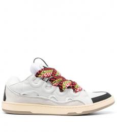 Lanvin White Curb Sneakers