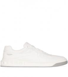 Valentino Garavani White One Stud Leather Sneakers