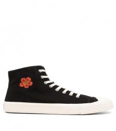 Kenzo Black School Canvas Sneakers