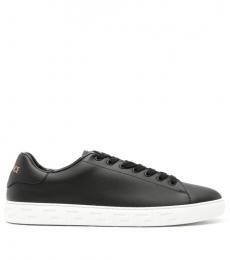 Versace Black Lace Up Sneakers