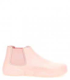 Moschino Pink Gummy Ankle Boots