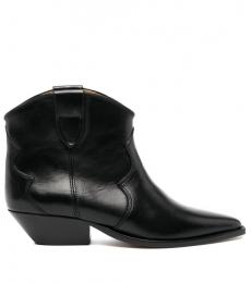 Isabel Marant Black Dewina Leather Ankle Boots