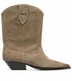 Isabel Marant Taupe Duerto Leather Boots
