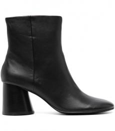 Ash Black Black Clone Leather Ankle Boots