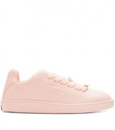 Burberry Pink Lace Up Sneakers