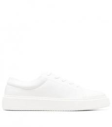 Ganni White Leather Low-top Sneakers